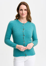 Womens Shell Cardigan-Glacier-1736