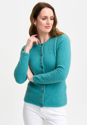 Womens Shell Cardigan-Glacier-1736