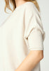 Womens Easy Knit Tee Ecru 1843
