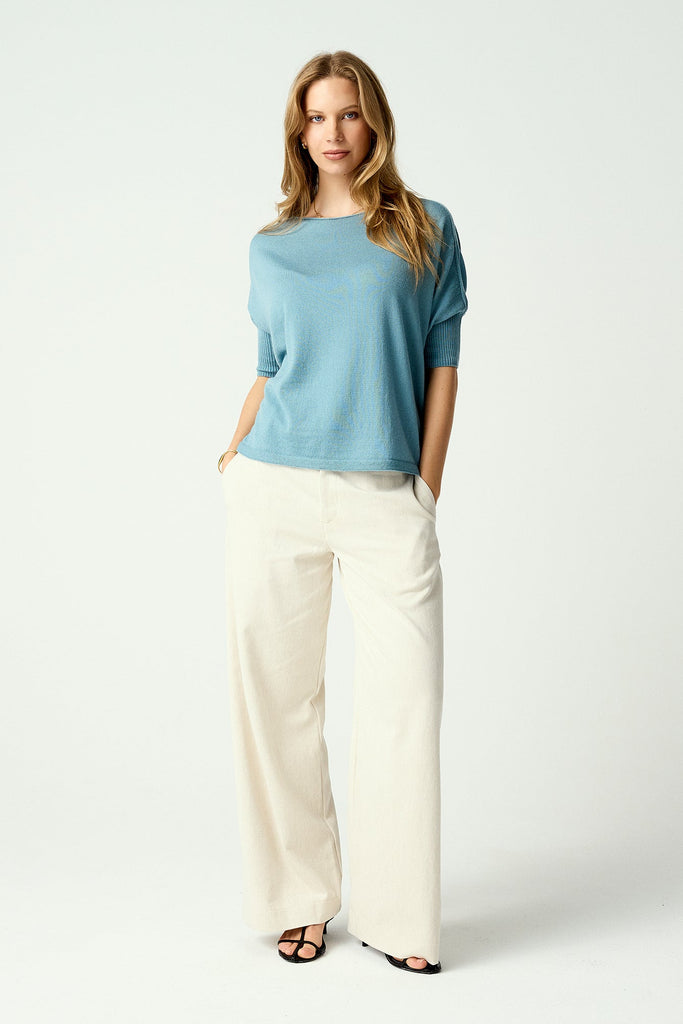 Womens Easy Knit Tee Seafoam 1843