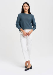 Womens Stitch Sweater -Bluestone-1859