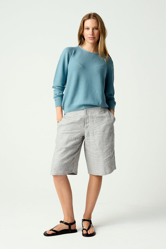 Womens Stitch Sweater  Seafoam 1859