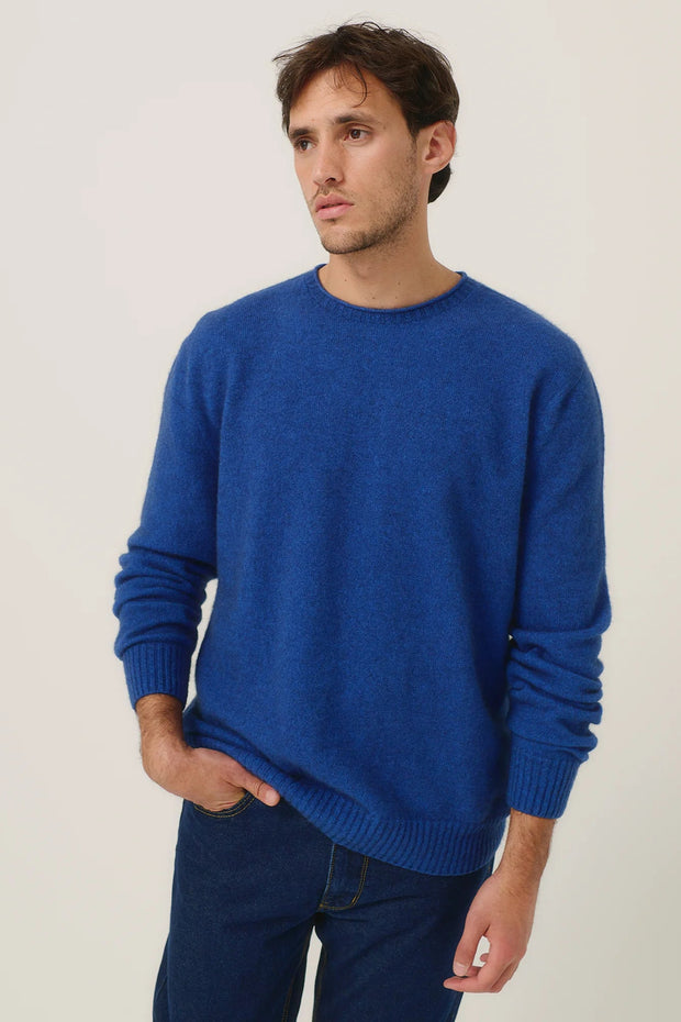Mens Classic Crew Sweater Dusty Blue 1933