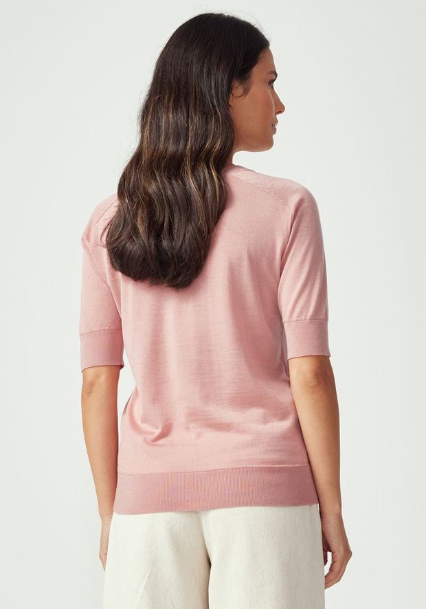 Womens Tenera Knit Tee Rosewood 10001VN