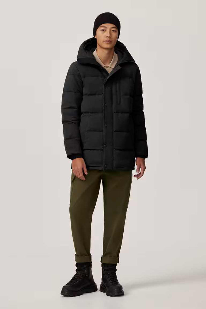 Mens Carson Parka - Crinkle Cotton  Black 2079MB2