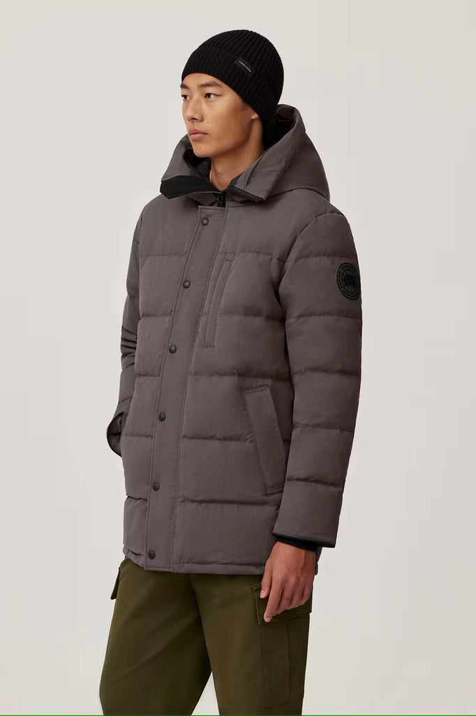 Mens Carson Parka - Crinkle Cotton  Coastal Grey 2079MB2