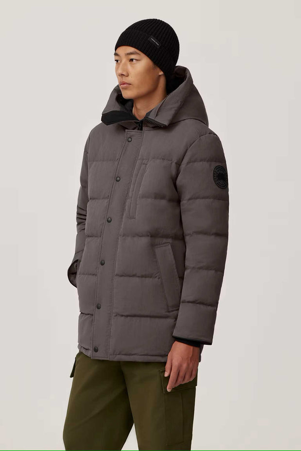Mens Carson Parka - Crinkle Cotton  Coastal Grey 2079MB2