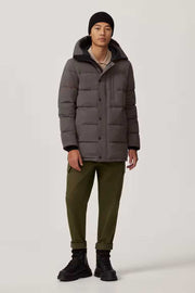 Mens Carson Parka - Crinkle Cotton  Coastal Grey 2079MB2
