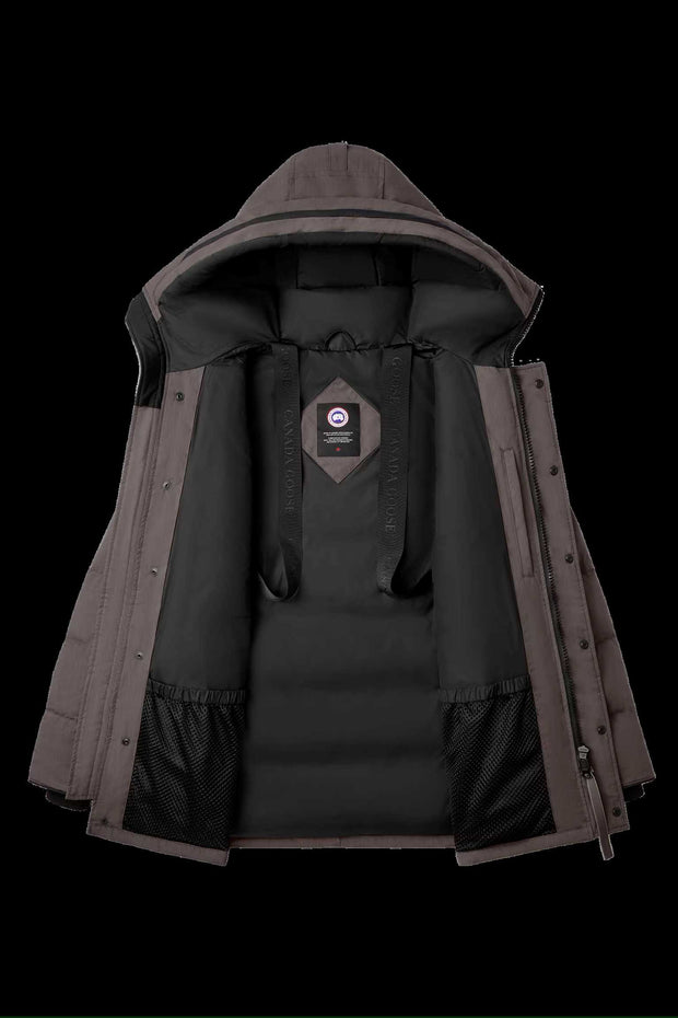 Mens Carson Parka - Crinkle Cotton  Coastal Grey 2079MB2