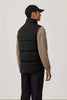 Mens Garson Vest Crinkle Cotton Black 2081MB2
