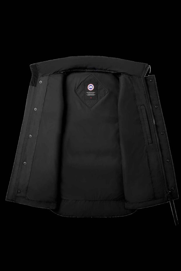 Mens Garson Vest Crinkle Cotton Black 2081MB2