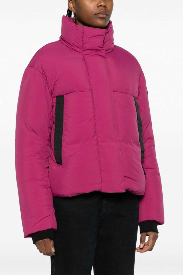 Womens Junction Cropped Puffer Black Label