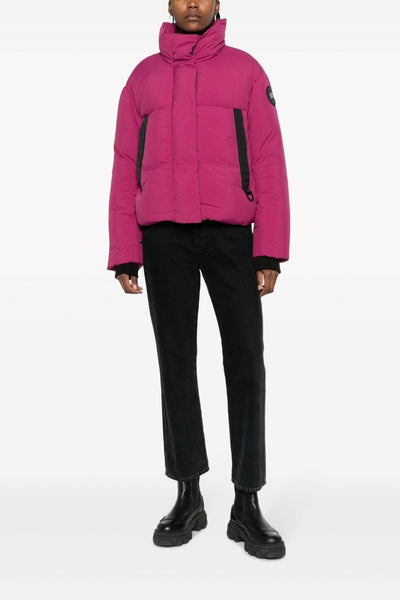 Womens Junction Cropped Puffer Black Label City Magenta 2620W