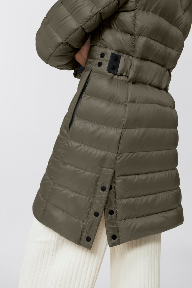 Womens Cypress Down Jacket Black Label - Smokey Sage