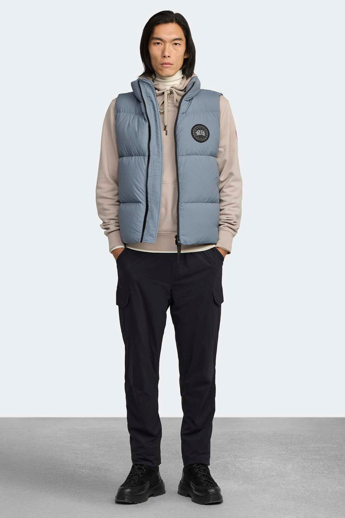 Mens Lawrence Puffer Vest Black Label Light Ozone Blue 2804MB