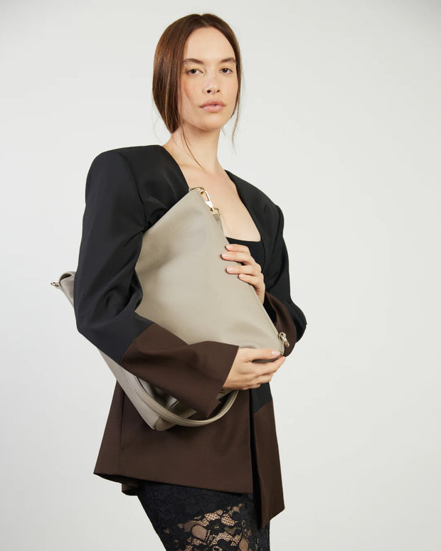June Shoulder Bag Dove Pebble