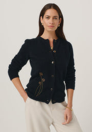 Womens Frond Cardi Jet 100395