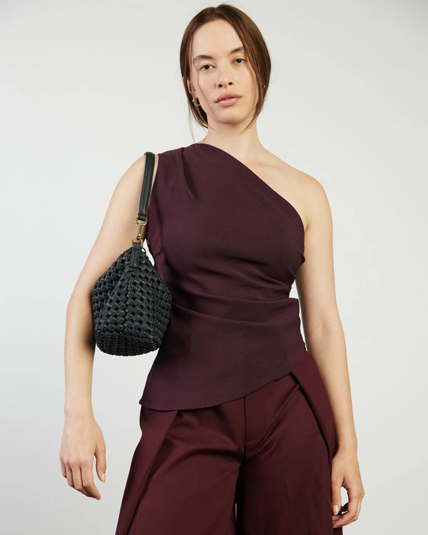 Claudia Crossbody Black Braid