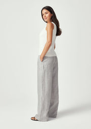 Womens Arlee Singlet White Linen 100358Vn