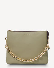 Matilda Crossbody Chunky Chain Eucalyptus