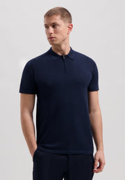 Mens Dorian Zip Polo Shirt