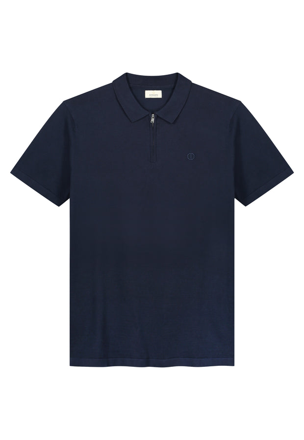 Mens Dorian Zip Polo Shirt