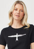 Womens Project U Tee- Short Sleeve Black/White 600052