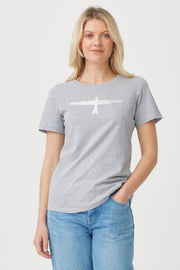 Womens Project U Tee- Short Sleeve Grey/White 600052