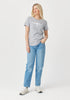 Womens Project U Tee- Short Sleeve Grey/White 600052