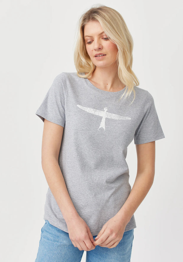 Womens Project U Tee- Short Sleeve Grey/White 600052