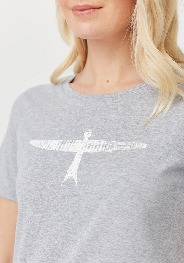 Womens Project U Tee- Short Sleeve Grey/White 600052