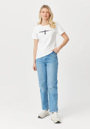 Womens Project U Tee- Short Sleeve White/Black 600052