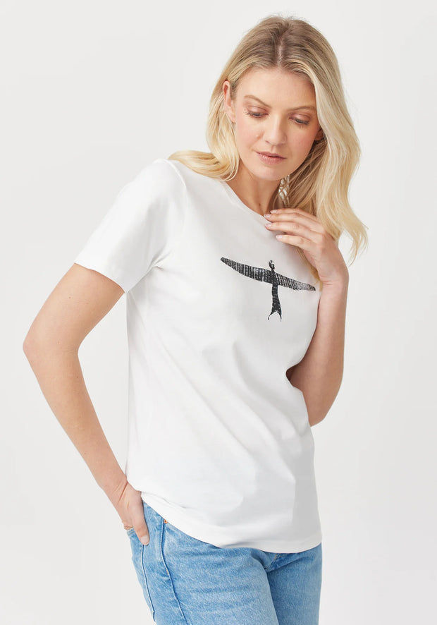 Womens Project U Tee- Short Sleeve White/Black 600052
