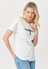 Womens Project U Tee- Short Sleeve White/Black 600052
