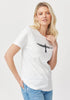 Womens Project U Tee- Short Sleeve White/Black 600052