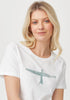 Womens Project U Tee- Short Sleeve White/Sage 600052
