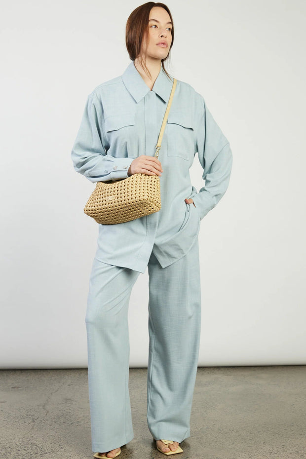 Claudia Crossbody Raffia Braid