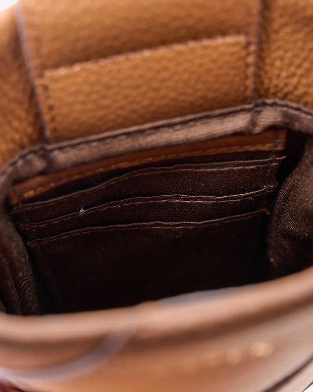 Maggie Crossbody Tan Bias