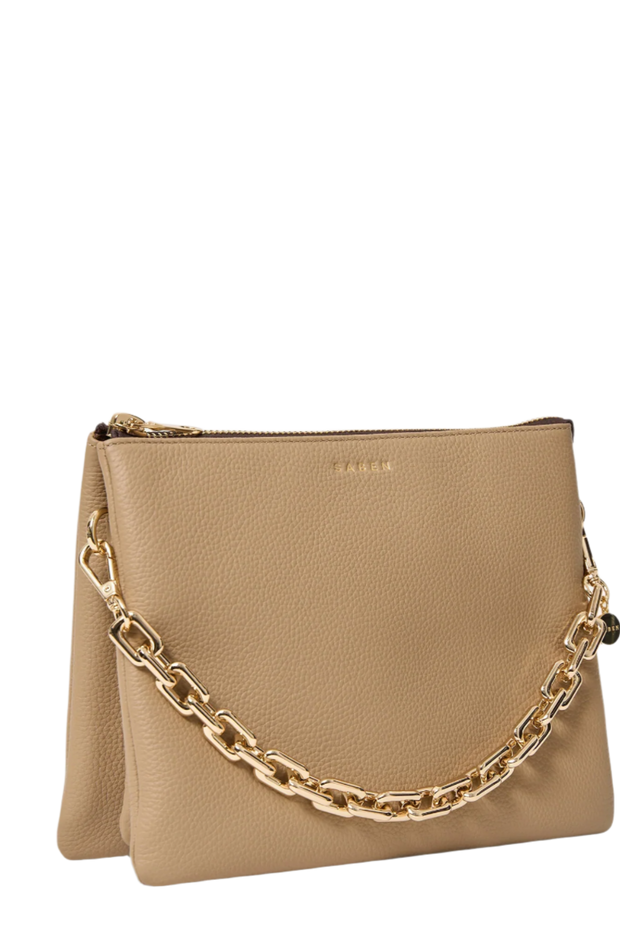 Matilda Crossbody Bag - Tea+Chunky Chain