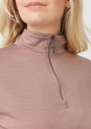 Womens Mountainsilk Half Zip-Wild Salmon-6742