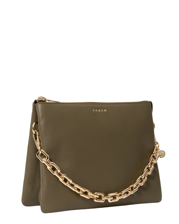 Matilda Crossbody Bag - Rosemary+Chunky Chain