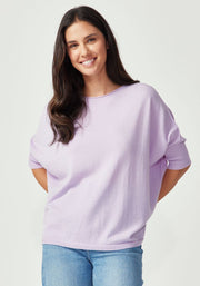 Womens East Knit Tee Fleur Violet 1843