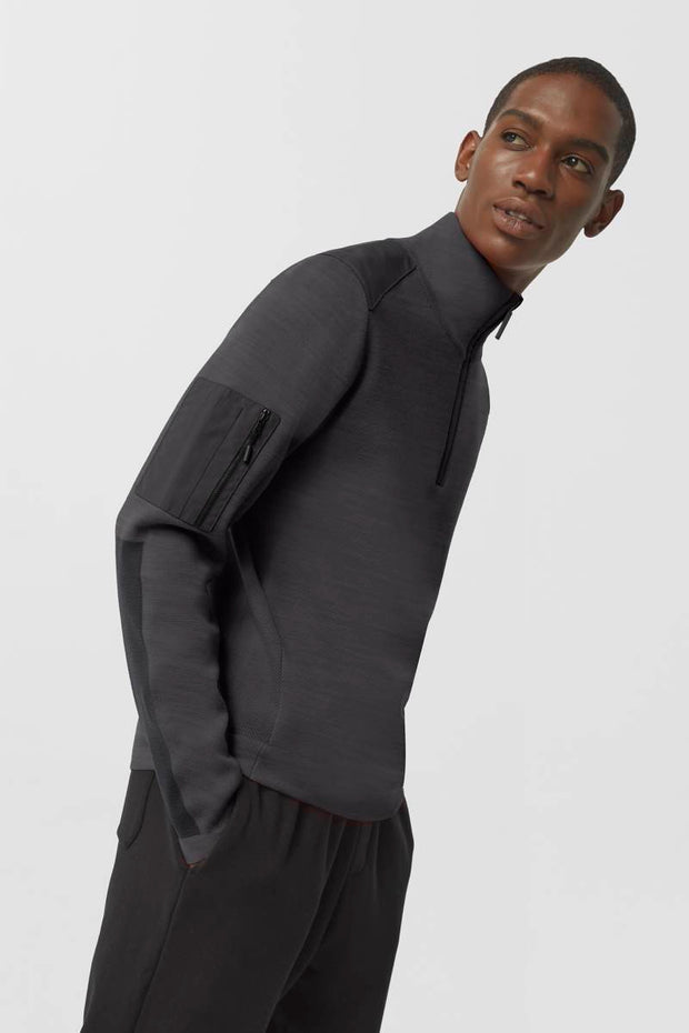 Mens Stormont ¼ Zip Sweater Black Label