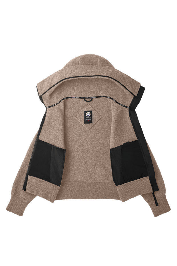 Womens Chilliwack Fleece Bomber - Tan Heather