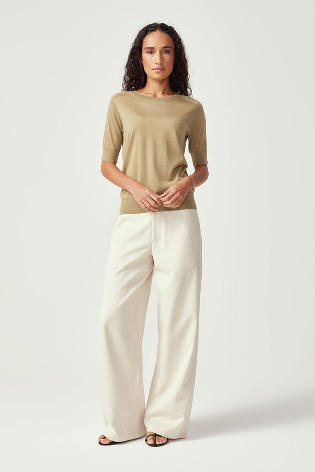 Womens Tenera Knit Tee Aloe 10001VN
