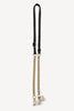 Saben Feature Chain Strap Gold Black Leather
