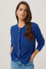 Womens Shell Cardigan Dusty Blue 1736