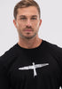 Mens Project U L/S Tee Black/White 900004