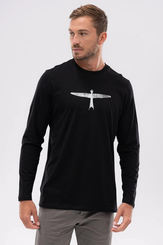 Mens Project U L/S Tee Black/White 900004