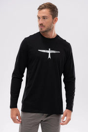 Mens Project U L/S Tee Black/White 900004